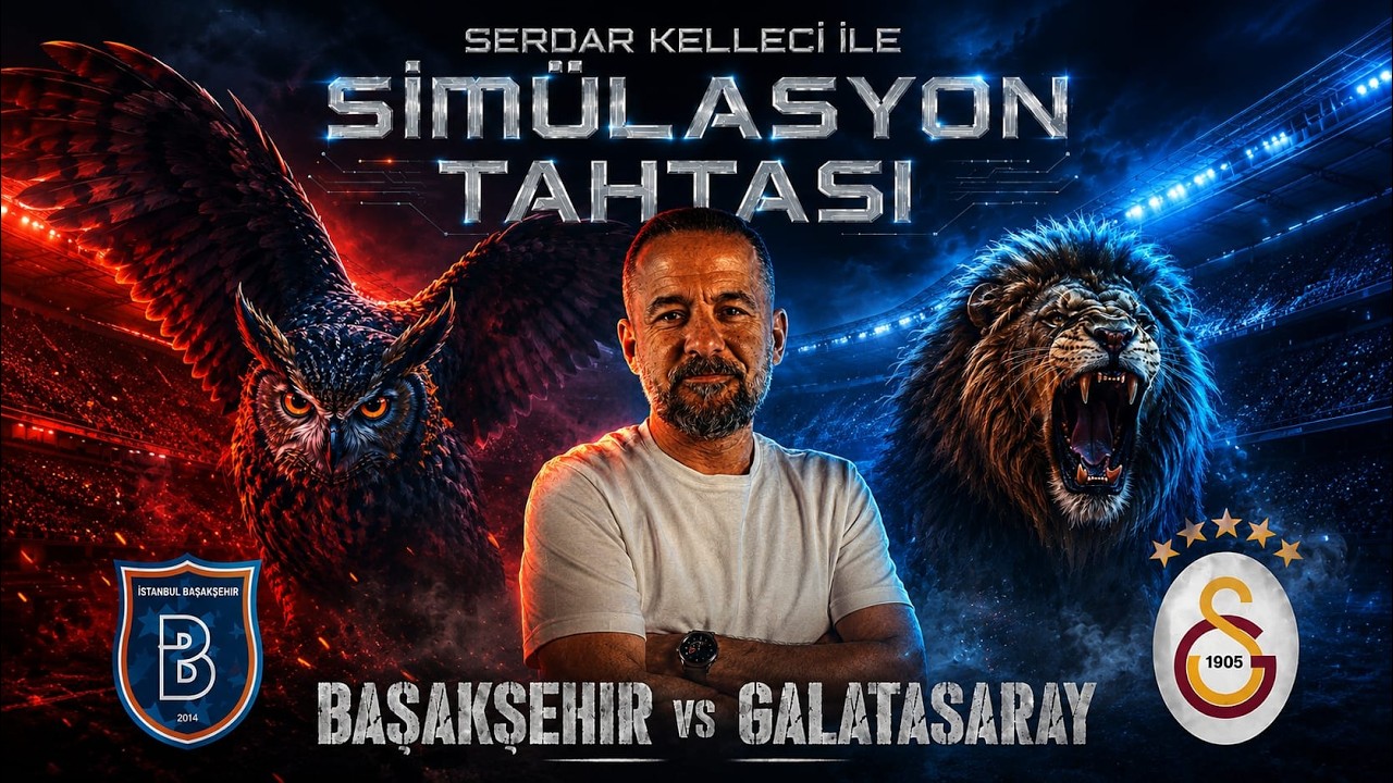Başakşehir – Galatasaray Simülasyonu : Taktik Simülasyon, Skov Olsen Tehlikesi & Osimhen Faktörü